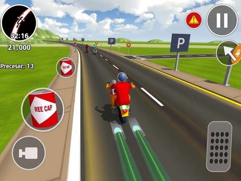 Rickshaw Blaze Run Racer Game Screenshot
